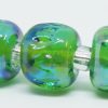 Silver glass pearls - dark oxalis - Image 4