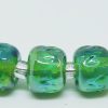 Silver glass pearls - dark oxalis - Image 3