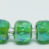 Silver glass pearls - dark oxalis - Image 2